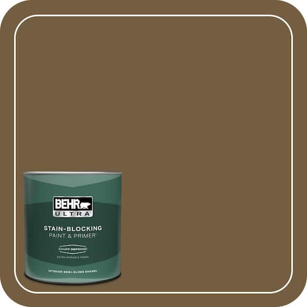 BEHR ULTRA 1 qt. #300F-7 Centaur Extra Durable Semi-Gloss Enamel Interior Paint & Primer