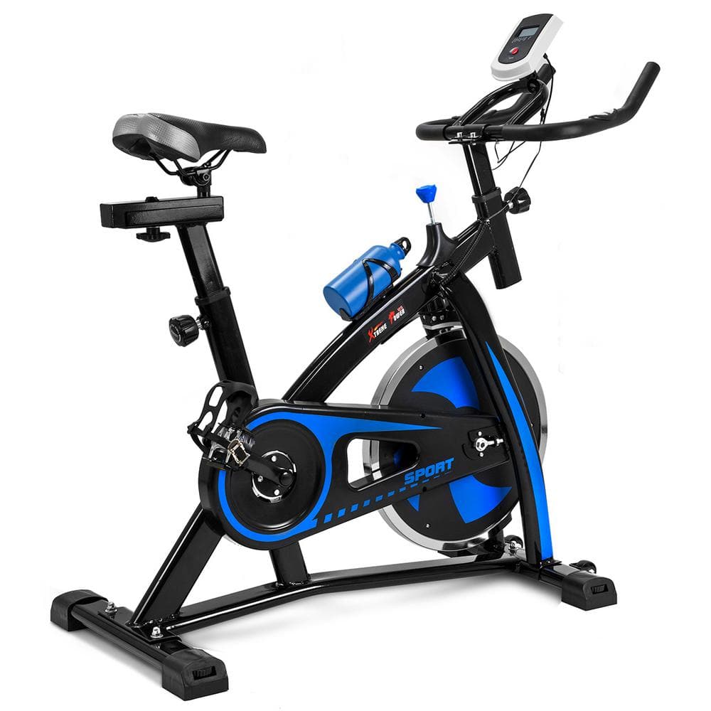 Flywheel Fitness Exercise Bike Bicycle Indoor 500 lbs. in Blue