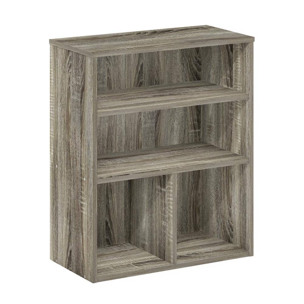 Adjustable French Oak 3-Tier Display Bookcase