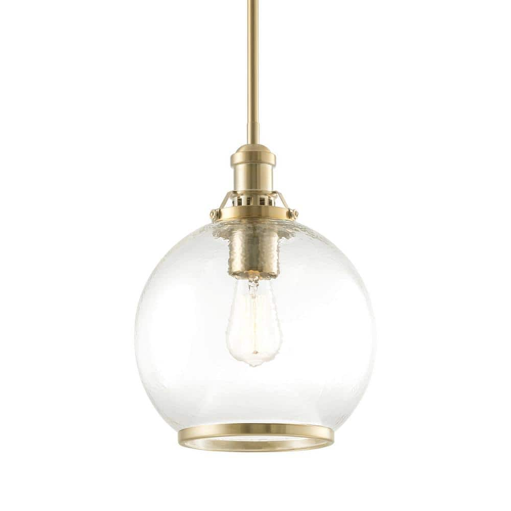 Anover Large Lantern Pendant, Satin Brass