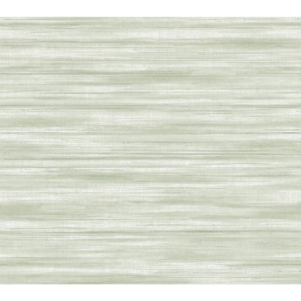 Brushed Linen Green Wallpaper