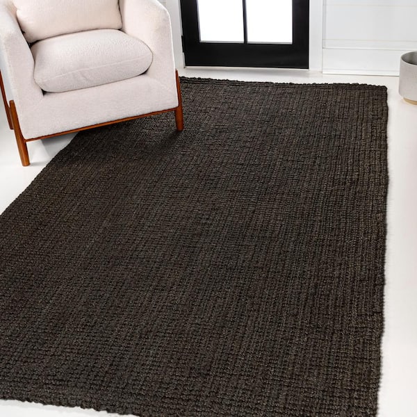 JONATHAN Y Pata Hand Woven Chunky Jute Brown 4 ft. x 6 ft. Area Rug
