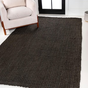 Pata Hand Woven Chunky Jute Brown 8 ft. x 10 ft. Area Rug