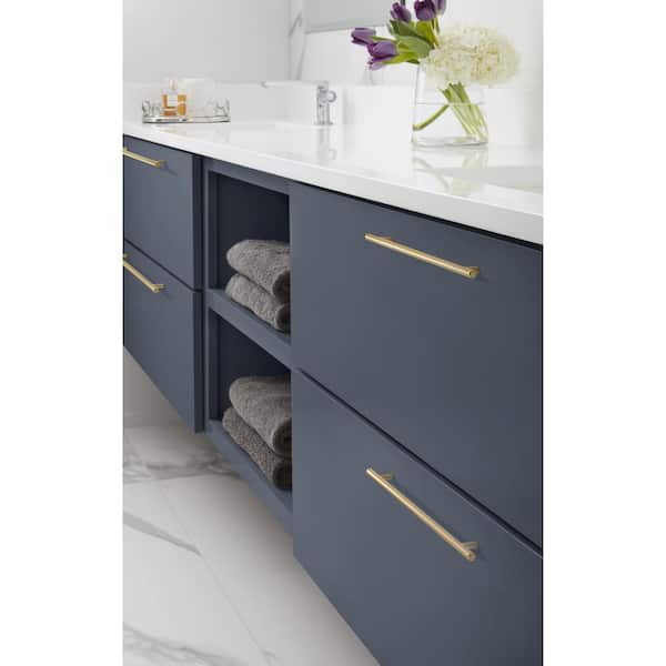 Bar Pulls 12-5/8 in. (320mm) Modern Champagne Bronze Bar Cabinet Pull