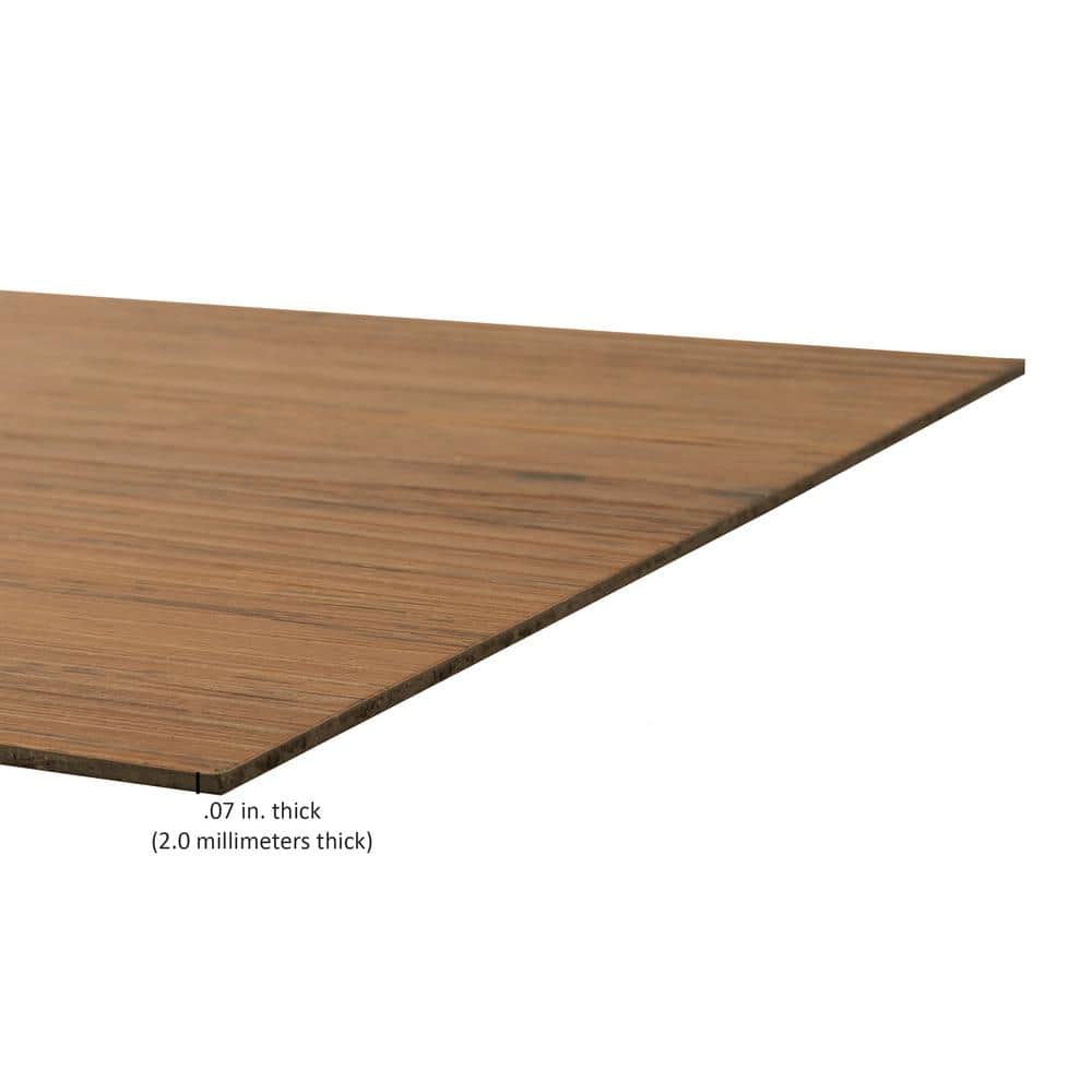 Medium Oak Self-Adhesive Vinyl Plank Flooring for Kitchen and Bathroom