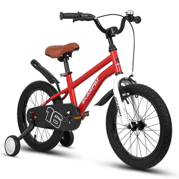 Siavonce A14114 Kids Bike 14 in. for Boys and Girls with Training Wheels, Freestyle Kids' Bicycle with Fender