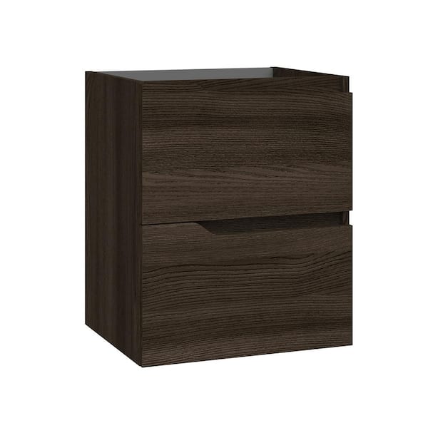 Menta 19.3 in. Bath Vanity Cabinet without Top in Wenge Assembled