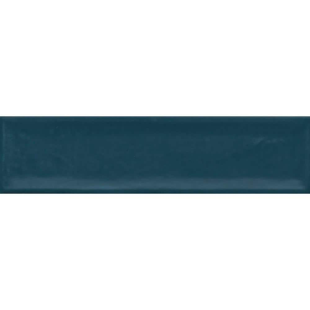 EMSER TILE Raku Blue 3 in. x 12 in. Matte Ceramic Wall Tile (6.3 sq. ft ...