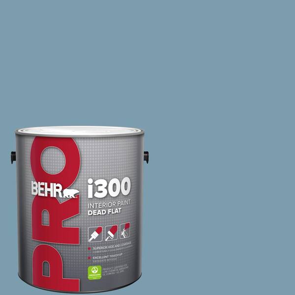 BEHR PRO 1 gal. #550F-4 Cool Dusk Dead Flat Interior Paint