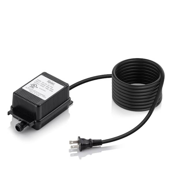 Alpine Corporation Outdoor 22W Replacement Transformer with Photo Cell and Timer for Ponds and Fountains