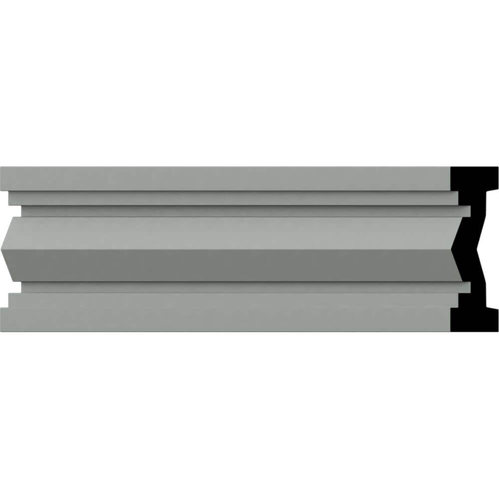 Gray Urethane Geometric Chair Rail Moulding Sample
