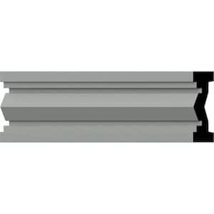 SAMPLE - 7/8 in. x 12 in. x 3 in. Urethane Charleston Chair Rail Moulding