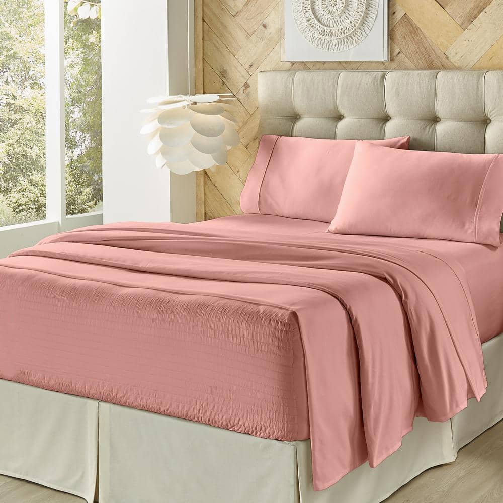 Royal Fit Rose Polyester Twin Sheet Set