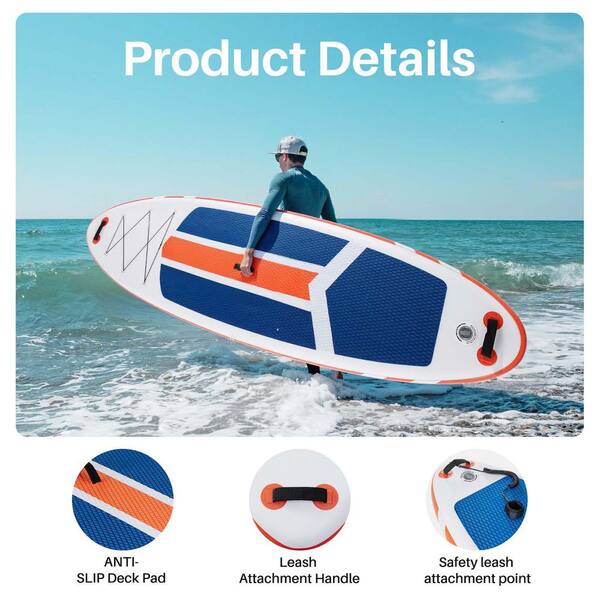 Outdoors Inflatable Stand Up Paddle Board 2-in-1 Paddle for Adults