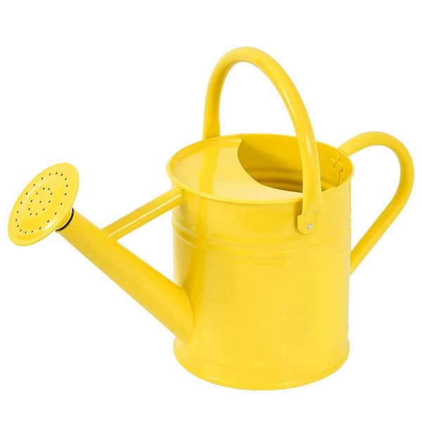 Dyiom 1 Gal. Yellow Metal Watering Can