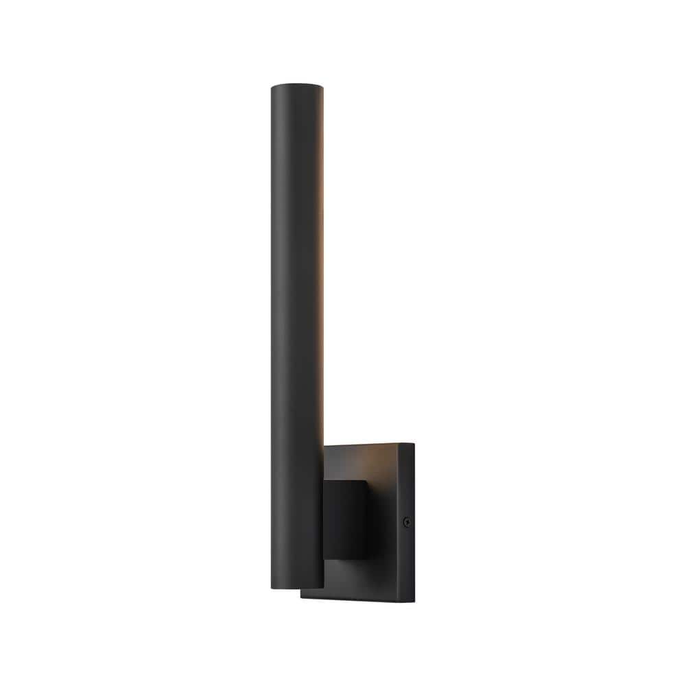 Modern Black Metal Cylinder LED Wall Sconce
