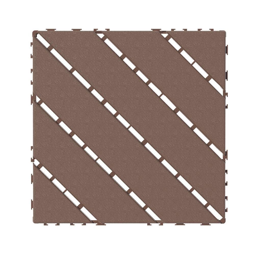 Quick Deck Tile, 1 ft. x 1 ft. All Weather Plastic Outdoor Waterproof Inter