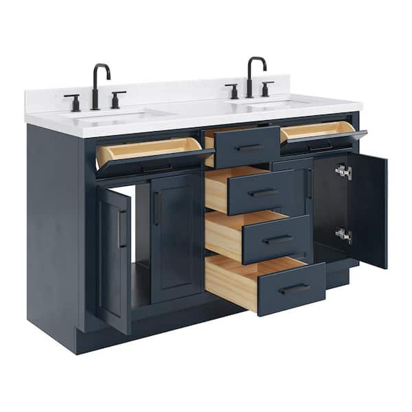 ｎ　BC60 Wyndham Collection Deborah 60 in. Double Bathroom Vanity in