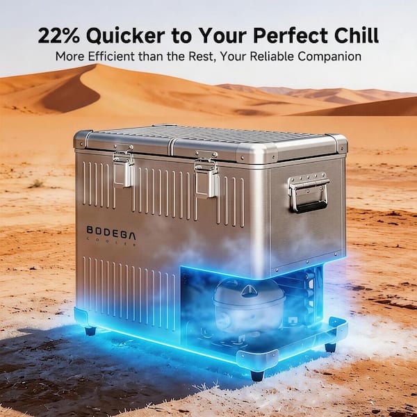 BODEGA 1.8 cu. ft. 53 qt. Dual Zone Car Refrigerator with App