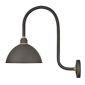 Foundry Large 1-Light Museum Bronze Outdoor Wall Sconce