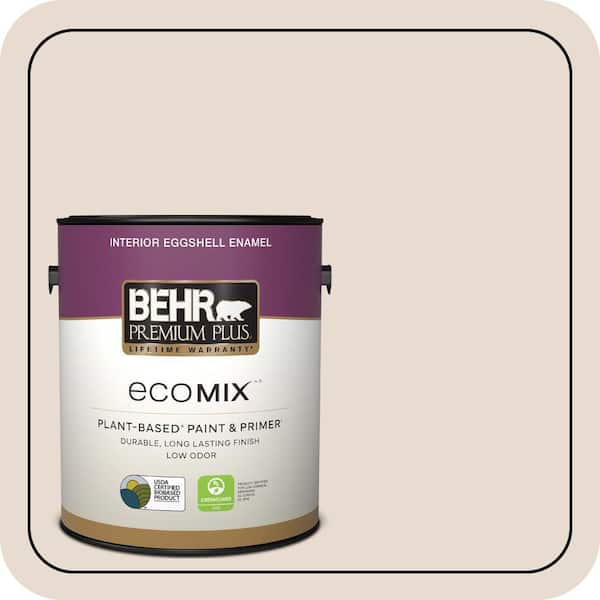 1 gal. #PWN-62 Tuscan Beige Eggshell Enamel EcoMix Plant-Based Interior Paint & Primer