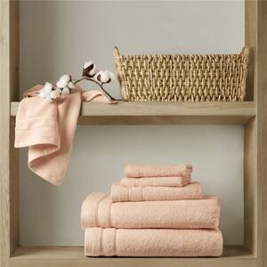 400GSM Essential Bundle 6-Piece Blush Cotton Bath Towel Set