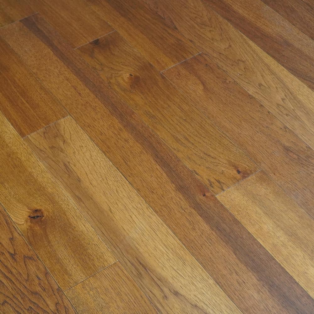 Bromo Hickory 1/2 in. T x 5 in. W Tongue and Groove Wire Brushed Engineered