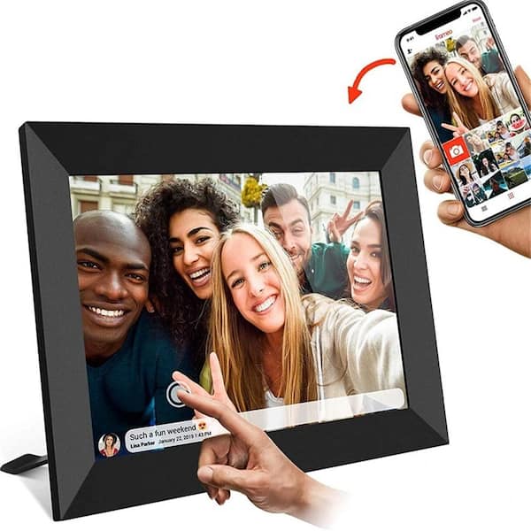 Etokfoks 10.1 in. Smart WiFi Digital Photo Frame 1280 x 800 IPS LCD Touch Screen, Auto-Rotate, 32 GB storage