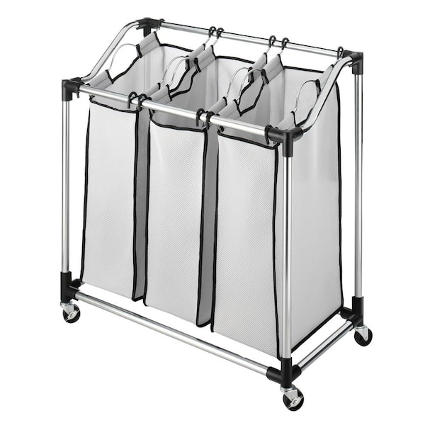 Chrome Laundry Hamper Sorter
