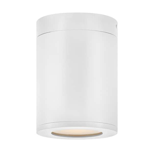 HINKLEY Silo 5.0 in. 1-Light Satin White Flush Mount