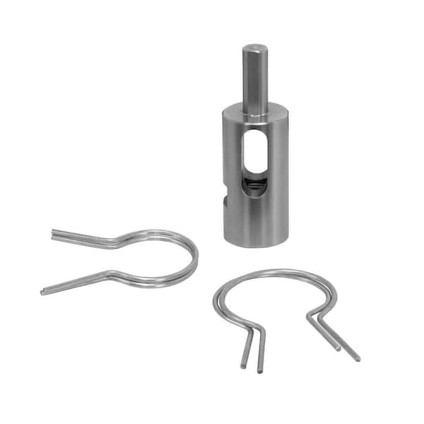 YARDGARD Speedy Tie Chain Link Fence Steel Combo Pack 1-3/8 in. Top Rail (100-Piece), 1-5/8 in. Line Post (100-Piece) Drill Chuck