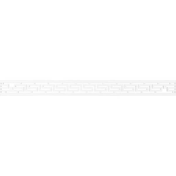 Ekena Millwork Tulum Fretwork 0.375 in. D x 46.375 in. W x 4 in. L PVC Panel Molding