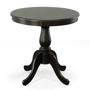 Fairview 30 in. Round Pedestal Dining Table in Espresso