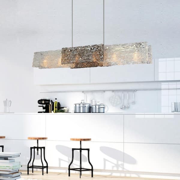 Wilma 6 Light Down Chandelier With Chrome Finish