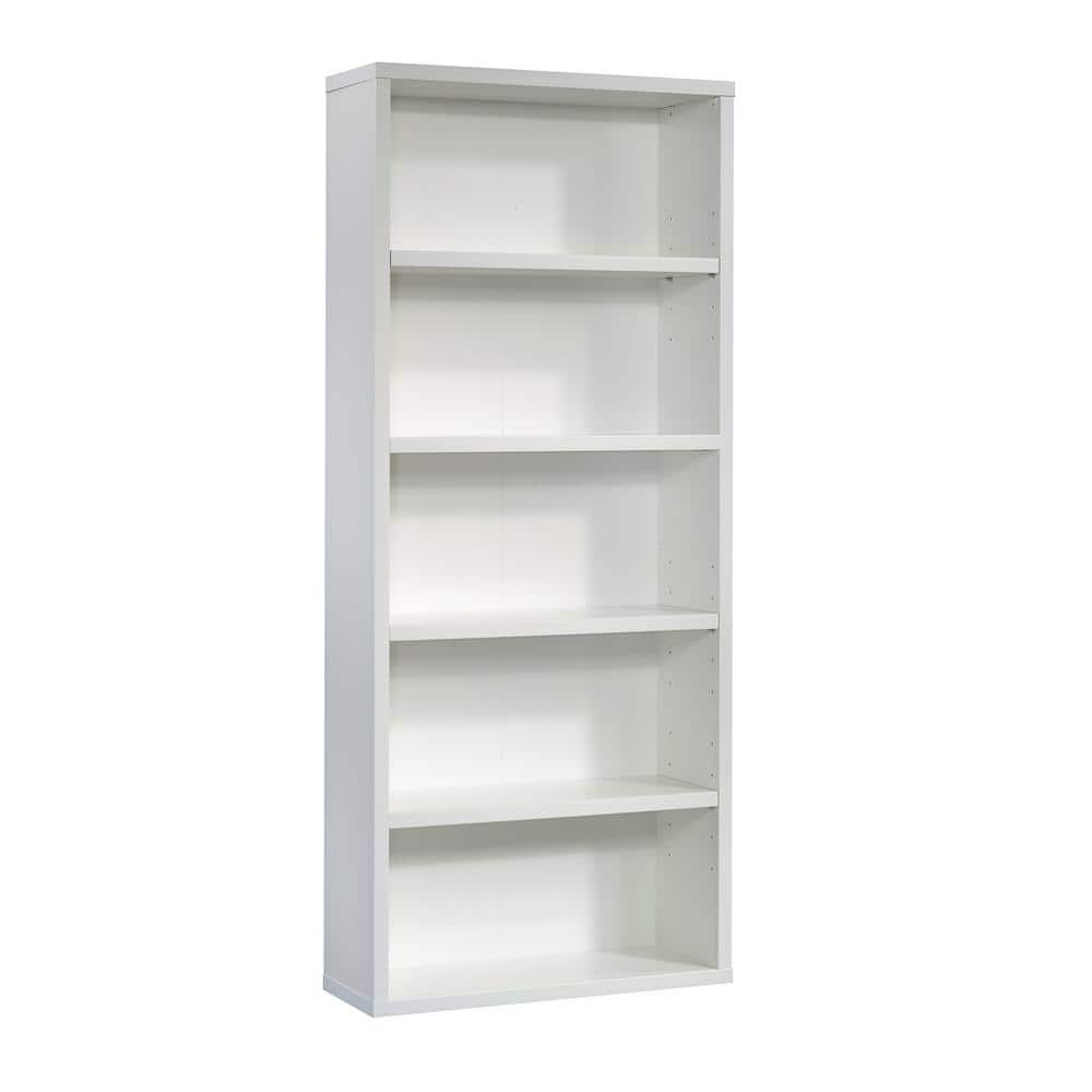 SAUDER Select 72.717 in. Soft White 5Shelf Standard Bookcase 427260 The Home Depot