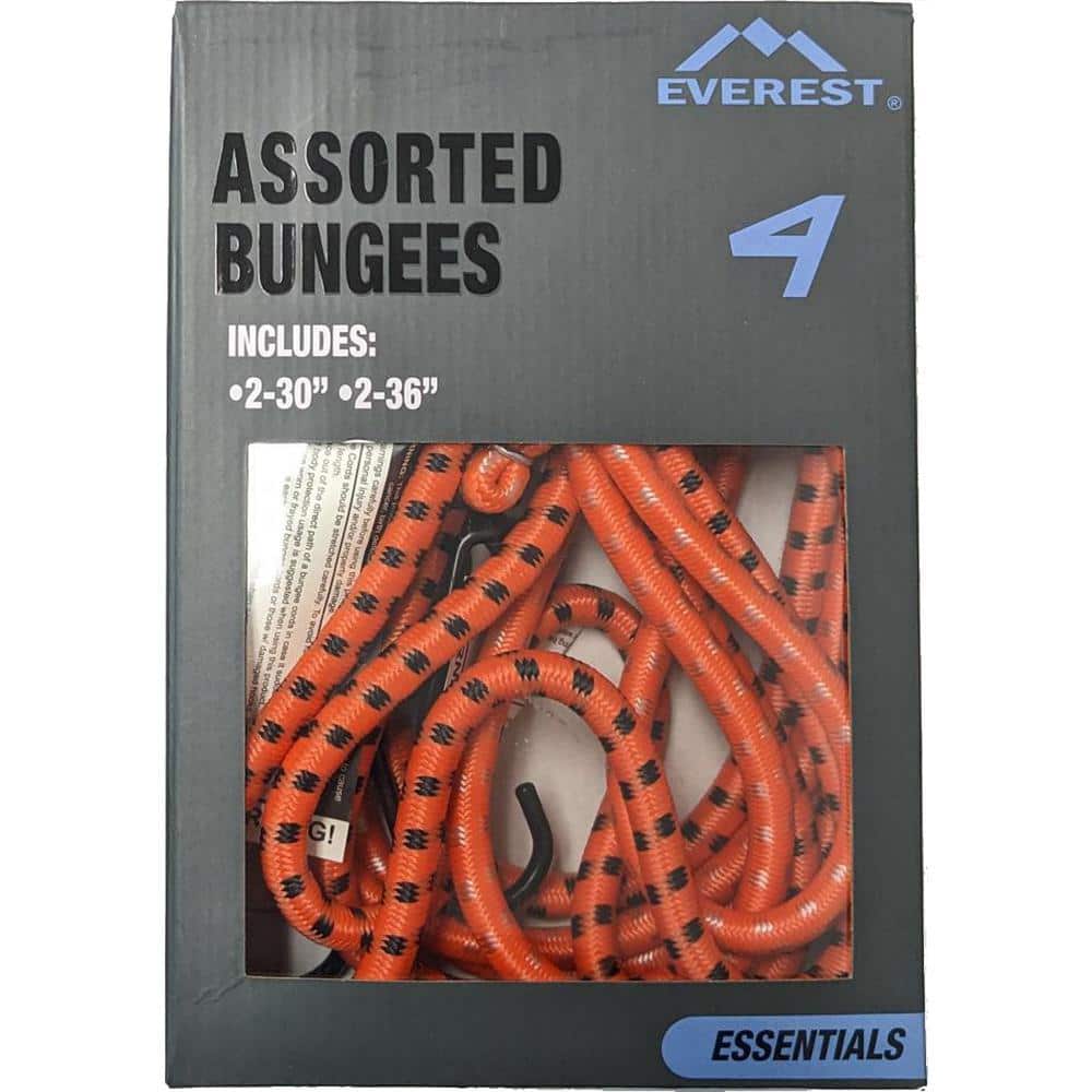 EVEREST 30 in. and 36 in. Bungee Cords 4-pk KB0041 - The Home Depot