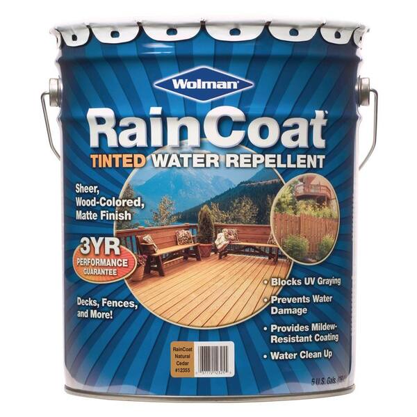 RainCoat Natural Cedar 5-gal. Water-Based with Modified Oils Water Repellent-DISCONTINUED