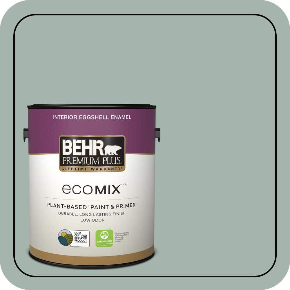 1 gal. #460E-3 Smokey Slate Eggshell Enamel EcoMix Plant-Based Interior Paint & Primer price history on PriceWatchPro