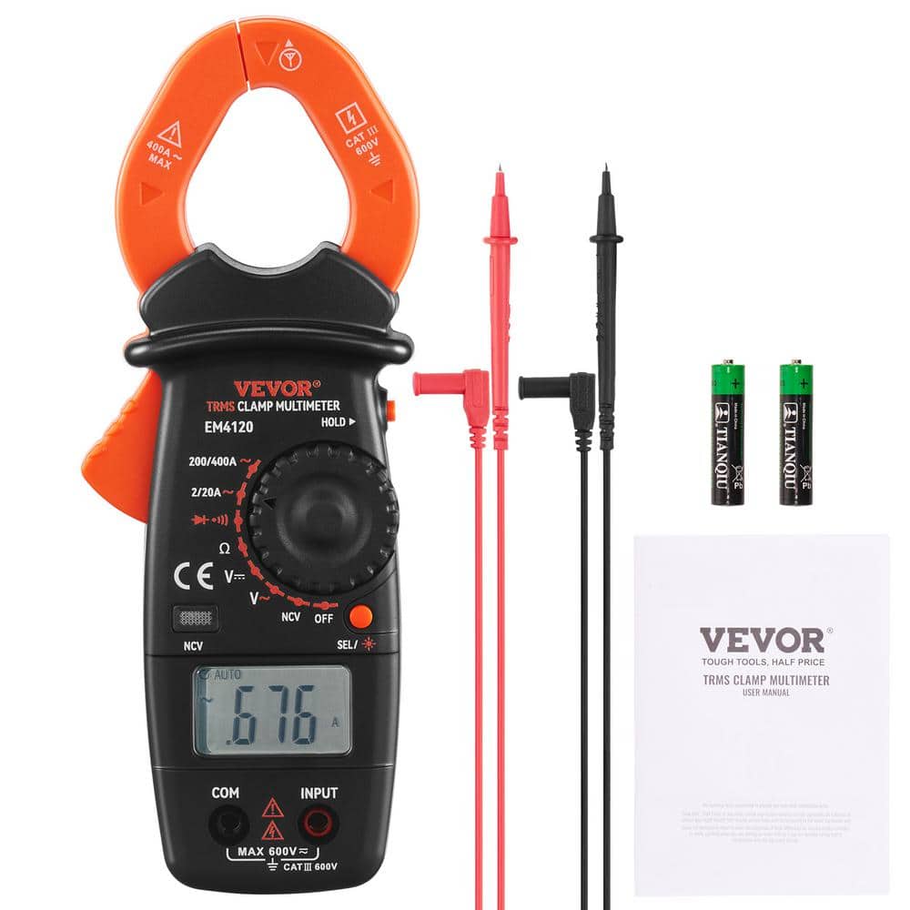 VEVOR Digital Clamp Meter with True RMS and NCV Detection