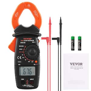 400 Amp Digital Clamp Meter DC/AC Multimeter True RMS Auto Ranging 2000 Max Reading NCV Measurement LED Backlight