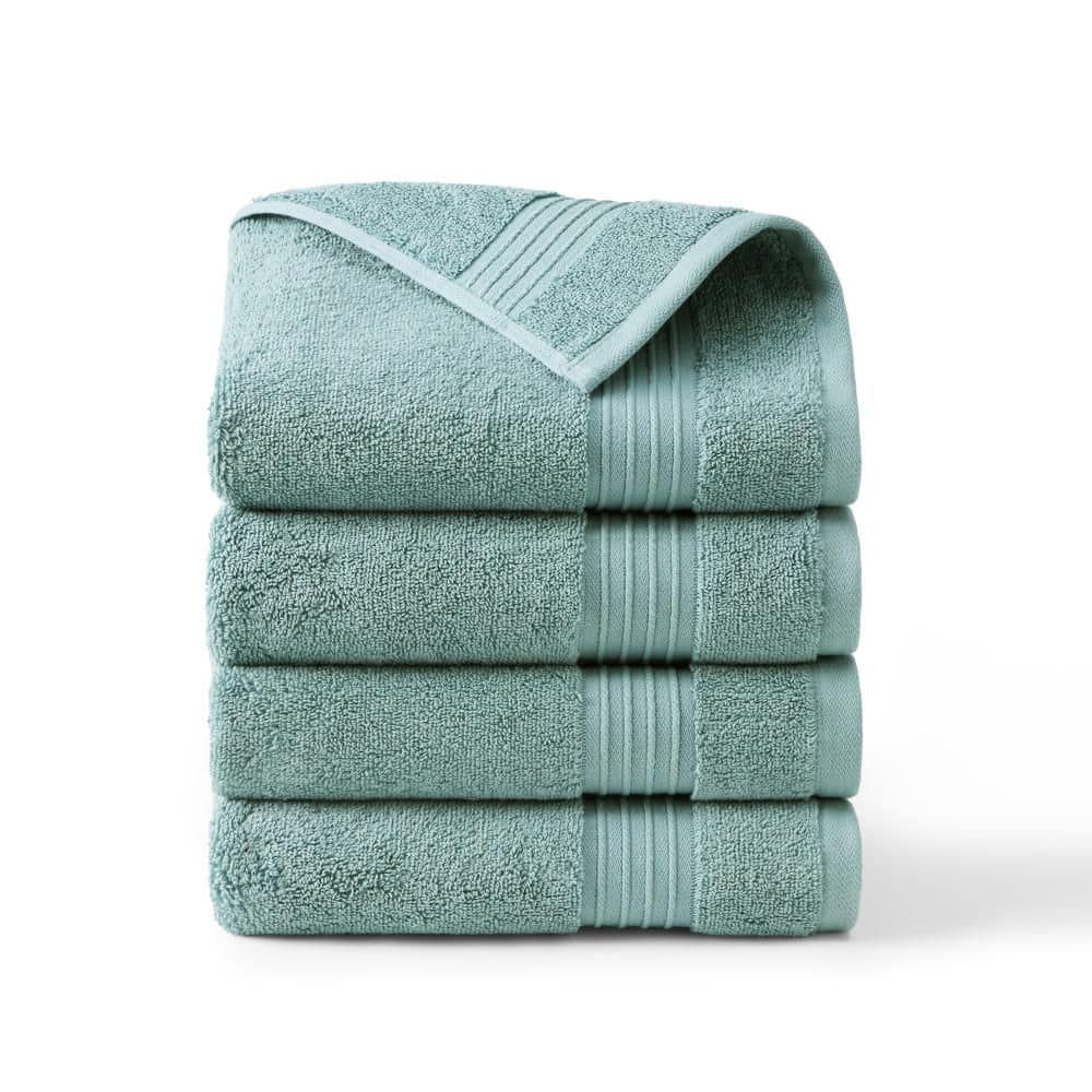 TOWN & COUNTRY LIVING Solid Dobby Border Cotton 20 in. x 30 in