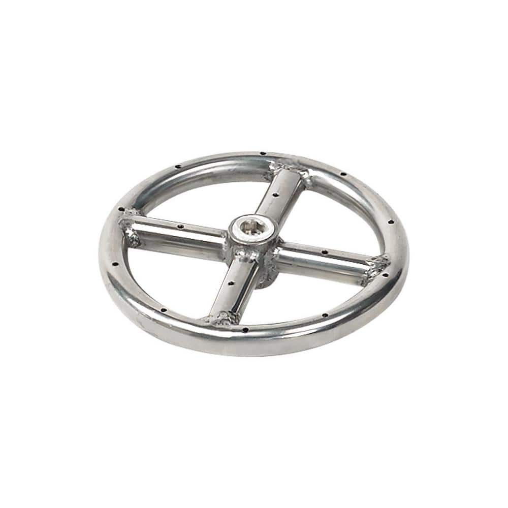 6 in. Single-Ring 304. Stainless Steel Fire Pit Ring Burner, 1/2 in. Inlet
