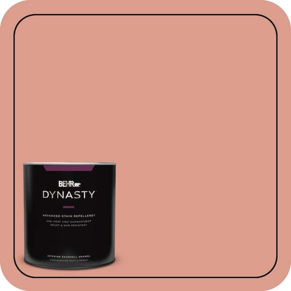 BEHR DYNASTY 1 qt. #210D-4 Medium Terracotta Eggshell Enamel Interior Stain-Blocking Paint and Primer