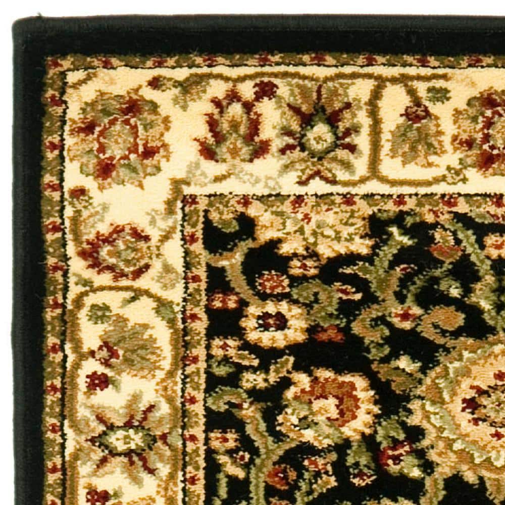 Multi/Ivory Floral Hand-Knotted Synthetic Small Rug