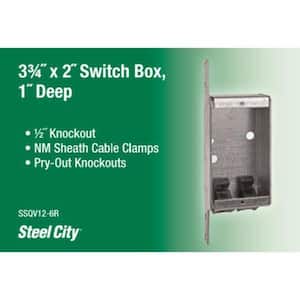 3-3/4 in. x 2 in. Deep Non-Gangable Switch Box 1-Gang