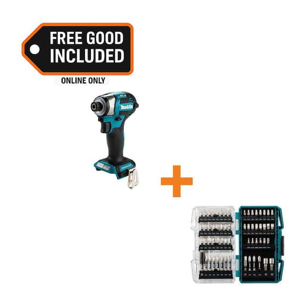 18-Volt LXT Lithium-Ion Brushless 4-Speed Impact Driver w/ IMPACT XPS Alloy Steel Impact Rated Drill Bit Set (60-Piece)