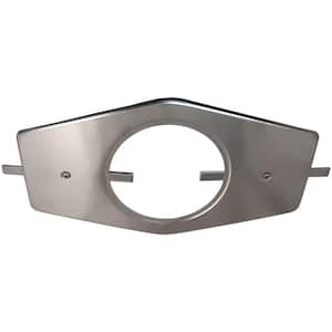 Single-Handle Stainless Steel Repair Plate with Mounting Hardware in Brushed Nickel Finish for Tub/Shower Applications