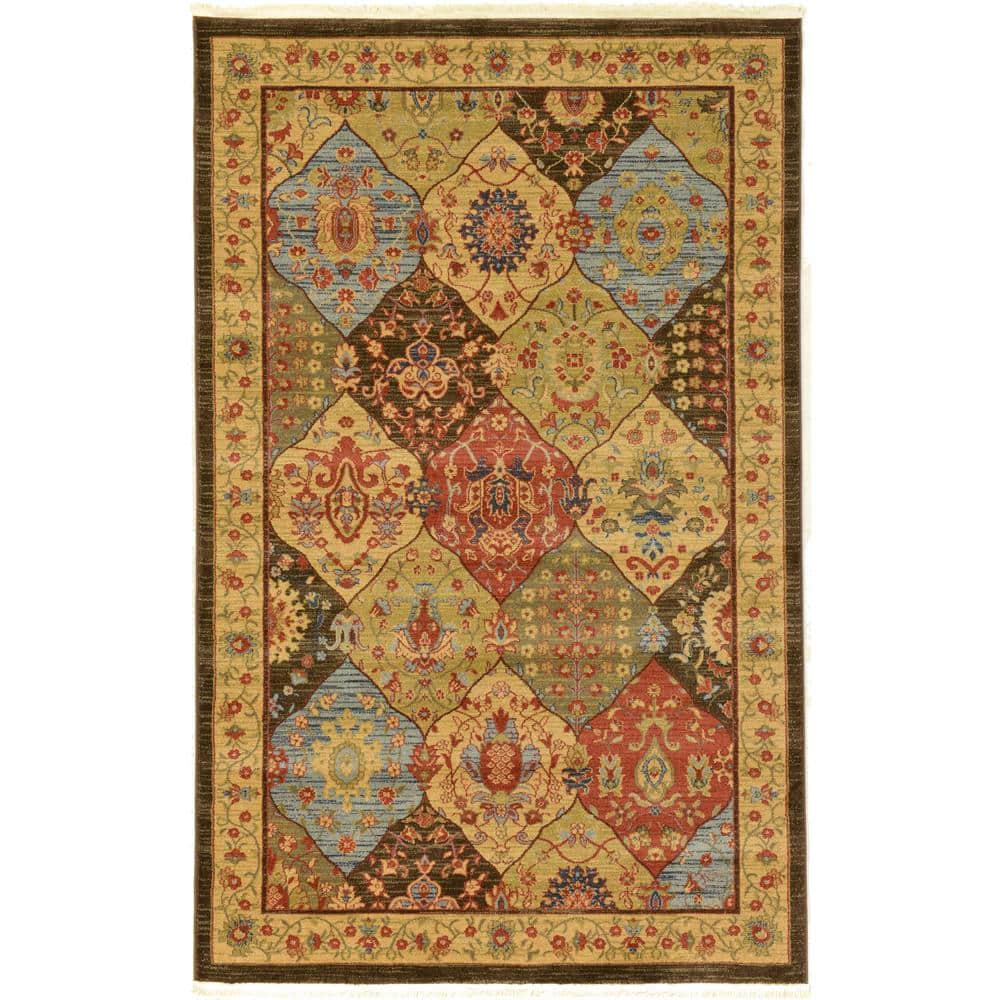 Unique Loom Edinburgh Tulip Multi 5' 0 x 8' 0 Area Rug 3116614