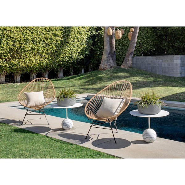 Kona Medium Gray Plastic Bowl Planter with Drainage Holes (14 in. L x 14 in. W x 6.25 in. H) (2-Pack)