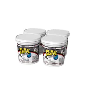 Flex Paste 3 lb. White All Purpose Strong Flexible Watertight Multipurpose Sealant (4-Pack)